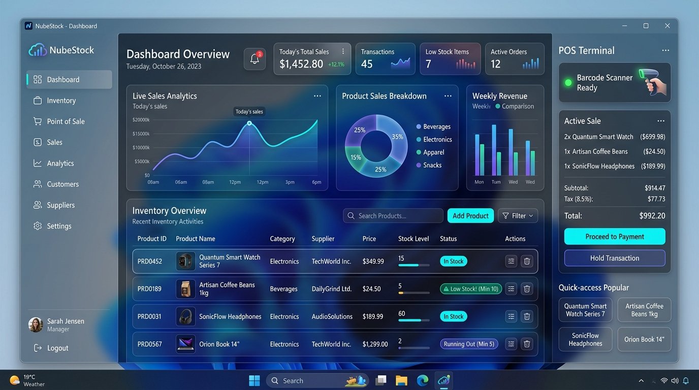 NubeStock Dashboard Screenshot